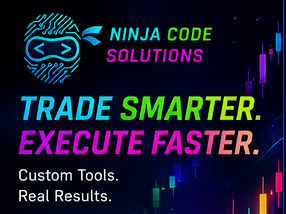 Sponsored banner for Ninja Code Solutions custom NinjaTrader tools and trading software.